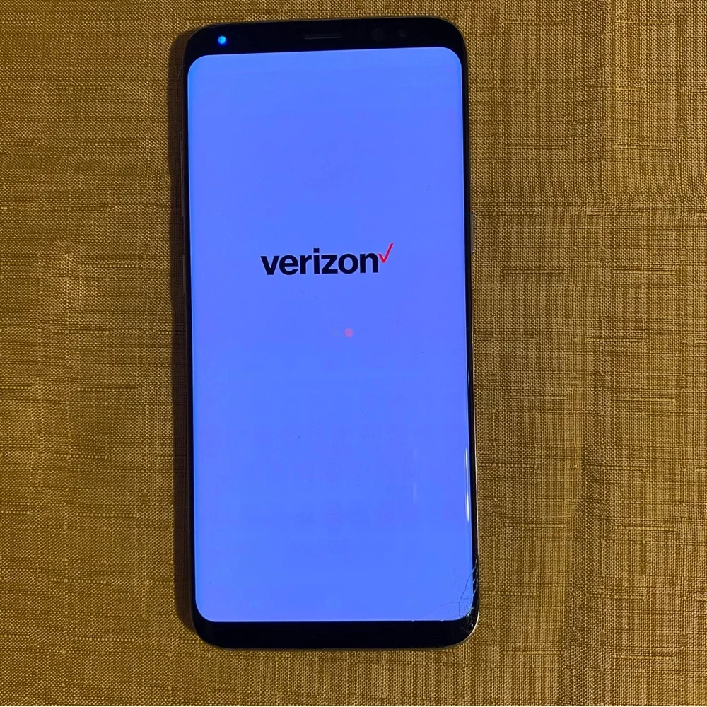 Samsung Galaxy S8 phone with case